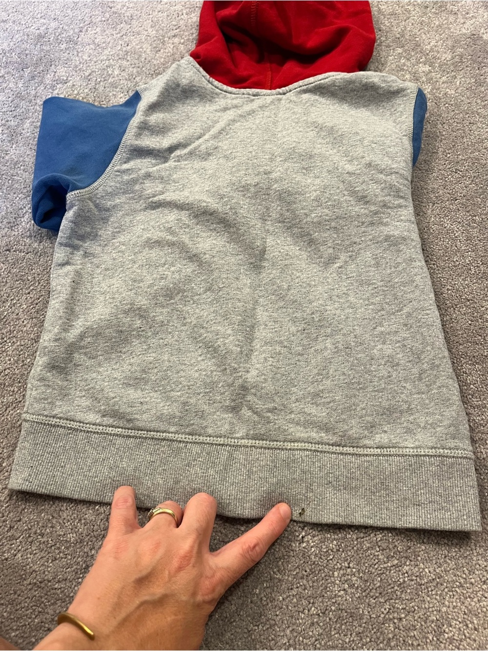 Hanna Andersson Gray, Red & Blue Spiderman Zip Hoodie - Picture 6 of 7